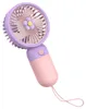 Neuer Mini-Handventilator mit Blumenmuster – tragbarer Produktbild-Vorschau 1