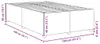 vidaXL Bettgestell ohne Matratze Creme 120x200 cm Stoff Produktbild-Vorschau 8