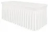 Stretch Tischhusse 185x78 cm - Weiß - Elastische Produktbild-Vorschau 8