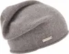 Seeberger Strickmütze-Beanie aus 100% Kaschmir mit Rollrand in braun