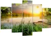 Bild auf Leinwand - Leinwandbild - Brücke See - 150x100cm - Produktbild-Vorschau 1