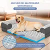 ELONEO Letto ortopedico per cani, taglia L - Grigio Anteprima dell’immagine prodotto 2