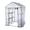 HI Gewächshaus mit 8 Ablagen 140x140x200 cm Transparent Produktbild-Vorschau 1
