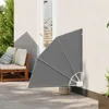 vidaXL Balkon Sichtschutz 115 x 115 cm Polyester Hellgrau Produktbild-Vorschau 2