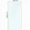 A diagram showing the dimensions of a product, likely a screen protector or phone case, on a grid background. Produktbild-Vorschau