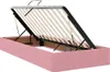 Bett mit Stauraum und LED mit Matratze Rosa 100 x 200 cm Produktbild-Vorschau 7