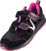 A single black and pink safety shoe is shown against a white background. Produktbild-Vorschau