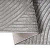 Teppich grau mit 3D-Linienmuster weich & elegant Größe - Produktbild-Vorschau 4