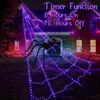 Spinnennetz-Lichter für Halloween-Dekorationen im Freien – Produktbild-Vorschau 3