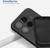 Close-up view of a smartphone case, showing the camera cutout and the interior of the case. Produktbild-Vorschau