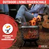 HEAT Outdoor Living Trommel Schwarz - Feuerkorb für den Produktbild-Vorschau 3