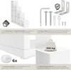 Bibliothèque Talisa avec 10 compartiments ouverts, design Voir les images du produit 5