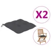 vidaXL Poduszka na krzesło 2 szt. Antracyt 40x40x7 cm Podgląd zdjęcia produktu 15