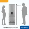 Exquisit Kühl-Gefrier-Kombination, Kühlschrank mit Produktbild-Vorschau 6