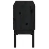 vidaXL Sideboard Schwarz 110x40x78 cm Massivholz Kiefer Produktbild-Vorschau 14
