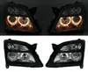 Für Opel Vectra C + Signum Angel Eyes Scheinwerfer Schwarz Links + Rechts in der Farbe Schwarz von AD TUNING GmbH & Co. KG Produktbild-Vorschau