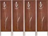 Sichtschutz Metal 4x - 160 x 50 cm - Edelrost - Rostoptik Produktbild-Vorschau 1
