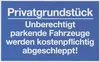 Conmetall Hinweisschild Privatgrundstück Unberechtigt Produktbild-Vorschau 1