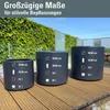 Prosperplast HEOS vaso da fiori antracite 29,8 cm Anteprima dell’immagine prodotto 7
