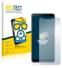 A product shot showing the packaging for a screen protector and the screen protector itself applied to a smartphone. Produktbild-Vorschau