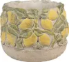 Clayre & Eef bloempot, diameter 19 cm, hoogte 15 cm, beige, Productafbeelding-voorbeeld 1