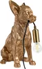 BELIANI Tischlampe Gold Kunstharz Hund Tierform Glamouröser Produktbild-Vorschau 1