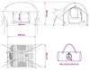 Autozelt mit Dach Grün 239 x 210 x 210 cm Polyester und Produktbild-Vorschau 13