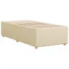 vidaXL Bettgestell ohne Matratze Creme 100x200 cm Stoff Produktbild-Vorschau 6