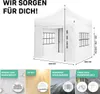 VONROC Pavillon 3x3m wasserdicht stabil - Partyzelt EasyUp Produktbild-Vorschau 4