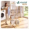 VOUNOT® Wäscheständer Turm 4 Ebenen Turmwäscheständer Produktbild-Vorschau 2