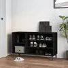 vidaXL Portascarpe nero 102x36x60 cm Materiale a base di Anteprima dell’immagine prodotto 2
