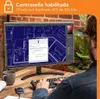 A person is using a computer with an external hard drive connected. Produktbild-Vorschau