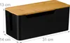 Relaxdays Scatola porta cavi per 2 prese multiple, Anteprima dell’immagine prodotto 4