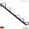 A black metal staircase with 6 steps, shown against a white background. Náhled obrázku produktu