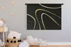 MuchoWow® Wandteppich Wandbehang Goldene Wellen auf Produktbild-Vorschau 3
