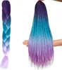 Kunsthaarzöpfe Ombre Blau/Fio W10342 Produktbild-Vorschau 5