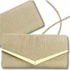 Elegante Damen-Abendtasche mit Glitzer, Gold, Kunststoff, Produktbild-Vorschau 1