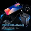 AutoSky 4in1 chargeur de voiture extensible avec fonction Voir les images du produit 5