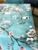 PVC Tischdecke Polly Vogel Türkis Wachstuch · Breite & Produktbild-Vorschau 3