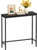 VOUNOT® Schmaler Konsolentisch Flurtisch aus Metall und Produktbild-Vorschau 1