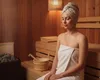 beties Sauna Haarturban 100% Leinen-Waffelpique Produktbild-Vorschau 4