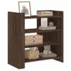 vidaXL Sideboard Braun Eichen-Optik 73,5x35x75 cm Produktbild-Vorschau 3