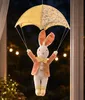 Hase "Fallschirmspringer" Dekofigur für Ostern, 65 cm hoch, Produktbild-Vorschau 3