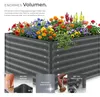 tectake® Hochbeet, 100x100x62 cm, verzinkter Stahl, Produktbild-Vorschau 3