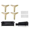 A product image showing furniture legs and screws, along with two sofas. Produktbild-Vorschau