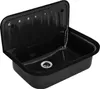 Stahl-Ausgussbecken Granitoptik 50 x 38 cm Produktbild-Vorschau 1