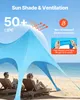 VEVOR Strandzelt mit Sonnenschutz (UPF 50+) 6,1 x 4 x 2,8 Produktbild-Vorschau 3
