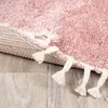 Volero - Teppich Hochflor Rund - Lofty Fringe Rosa - Ø 100 Produktbild-Vorschau 4