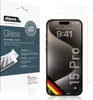 A product package and screen protector for an iPhone 15 Pro. Produktbild-Vorschau