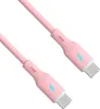Kabel USB type C / USB type C 1m AK-USB-66 60W Silikon Rosa Produktbild-Vorschau 2